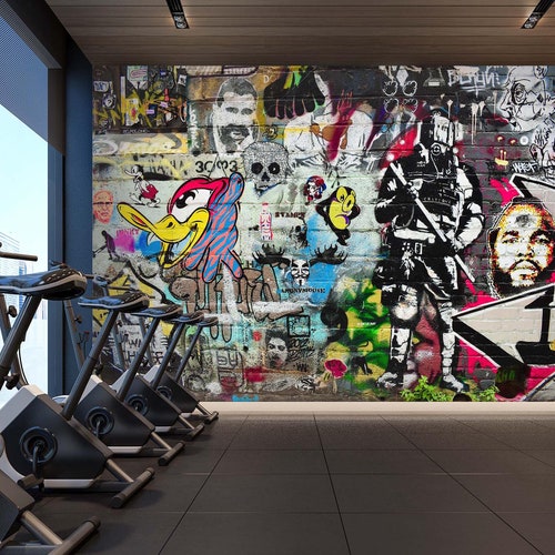 Wall Murals with graffiti - Crash (various sizes) –