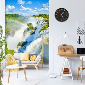 3D Rapid Falls Glamour Rainbow L7785 Carta da parati rimovibile Carta da parati autoadesiva Peel & Stick Wallpaper Wallpaper Mural AJSTOREArt