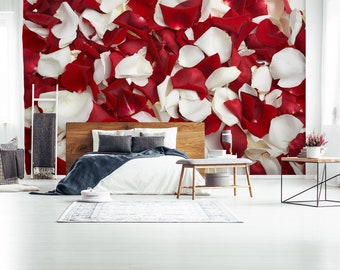 3D Flower Rose Petals Bedroom L2893 Commercial Removable Wallpaper Self Adhesive Wallpaper Peel & Stick Wallpaper Wallpaper Mural AJSTOREArt