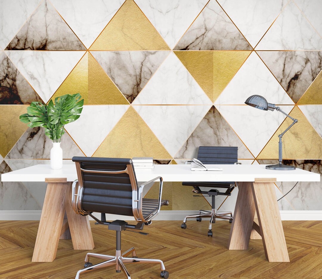 3D Triangle Texture Home Office L1969 Commercial Removable Wallpaper ... - Textured Home Office Wall Features