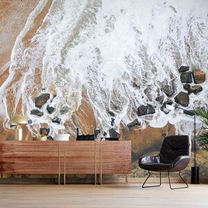 3D White Water Flow L7776 Removable Wallpaper Self Adhesive Wallpaper Extra Large Peel & Stick Wallpaper Wallpaper Mural AJSTOREArt