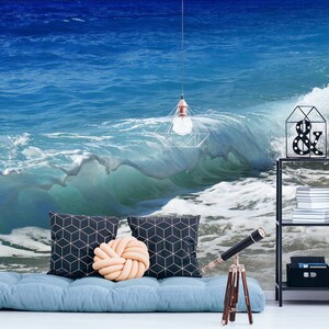 3D Blue Sea Freedom L8027 Carta da parati rimovibile Carta da parati autoadesiva Carta da parati Extra Large Peel & Stick Wallpaper Mural aJSTOREArt
