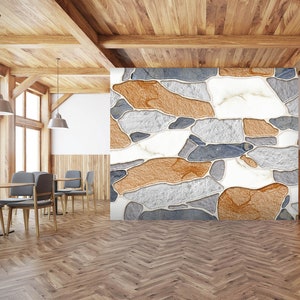 3D Unregelmäßige Farben Fliesen L321 abnehmbare Tapete selbstklebende Tapete extra groß Peel & Stick Tapete Tapete Wandbild AJSTOREArt