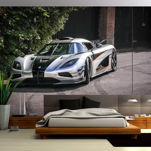 3D Dream Supercar Transport L851 Removable Wallpaper Self Adhesive Wallpaper Extra Large Peel & Stick Wallpaper Wallpaper Mural AJSTOREArt