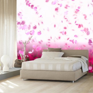 3D Glamour Rosa Petali L15342 Carta da parati rimovibile Carta da parati autoadesiva Carta da parati Extra Large Peel & Stick Wallpaper Wallpaper Mural AJSTOREArt