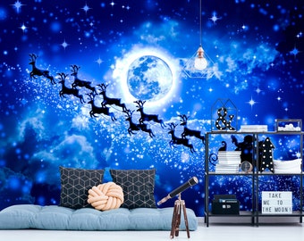 3D Stunning Blue Starry Sky L11316 Removable Wallpaper Self Adhesive Wallpaper Extra Large Peel & Stick Wallpaper Wallpaper Mural AJSTOREArt