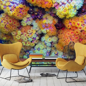 3D Bright Colors L8172 Removable Wallpaper Self Adhesive Wallpaper Extra Large Peel & Stick Wallpaper Wallpaper Mural AJSTOREArt