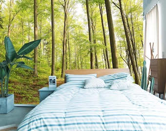 Forest Wallpaper Bedroom - Etsy
