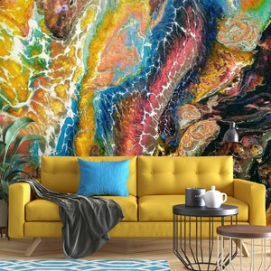 3D Advanced Fantasy Farben L8989 abnehmbare Tapete selbstklebende Tapete extra groß Peel & Stick Tapete Tapete Wandbild AJSTOREArt