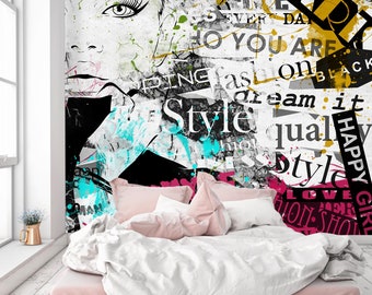 Papier peint mural Hip Hop Art éclat urbain et couleurs vibrantes