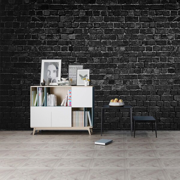 Wallpaper Peel and Stick Brick Etsy