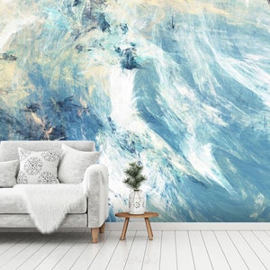 3D Artistico Astratto Blu L872 Carta da parati rimovibile Carta da parati autoadesiva Extra Large Peel & Stick Wallpaper Wallpaper Mural AJSTOREArt