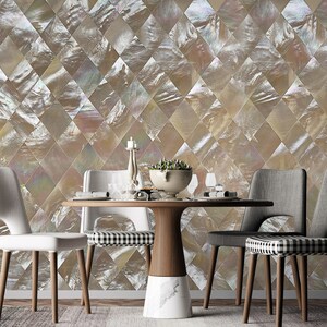 3D Silver Rhombus Design L7665 Carta da parati rimovibile Carta da parati autoadesiva Extra Large Peel & Stick Wallpaper Wallpaper Mural AJSTOREArt