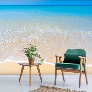 3D Calm Wide Sea Beach L8704 Removable Wallpaper Self Adhesive Wallpaper Extra Large Peel & Stick Wallpaper Wallpaper Mural AJSTOREArt