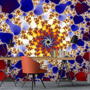 3D Fantasy Farbdesign L7997 abnehmbare Tapete selbstklebende Tapete extra groß Peel & Stick Tapete Tapete Wandbild AJSTOREArt