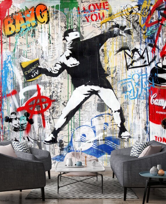 Details about   3D Creative Graffiti NAM888 Wallpaper Wall art Self Adhesive Removable Allan P Fay show original title 