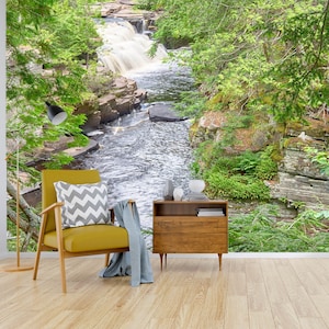 3D Spring Stream L8234 Removable Wallpaper Self Adhesive Wallpaper Extra Large Peel & Stick Wallpaper Wallpaper Mural AJSTOREArt