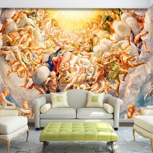3D Religion Sehnsucht L824 abnehmbare Tapete selbstklebende Tapete extra groß Peel & Stick Tapete Tapete Wandbild AJSTOREArt