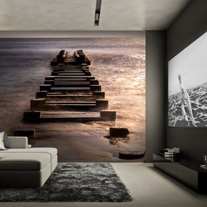 3D Hazy Sea Romance L7832 Removable Wallpaper Self Adhesive Wallpaper Extra Large Peel & Stick Wallpaper Wallpaper Mural AJSTOREArt