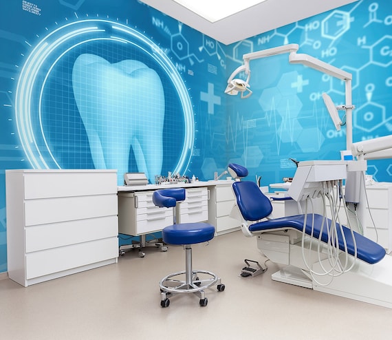 3D Dental Health Clinic L1757 Commercial Removable Wallpaper - Etsy 3D Dental Health Clinic L1757 Commercial Removable Wallpaper - Etsy