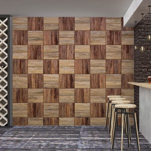 3D Simple Art Wood Grain L8840 Carta da parati rimovibile Carta da parati autoadesiva Carta da parati Extra Large Peel & Stick Wallpaper Wallpaper Mural AJSTOREArt