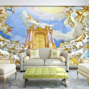 3D Religion Heaven L695 Removable Wallpaper Self Adhesive Wallpaper Extra Large Peel & Stick Wallpaper Wallpaper Mural AJSTOREArt
