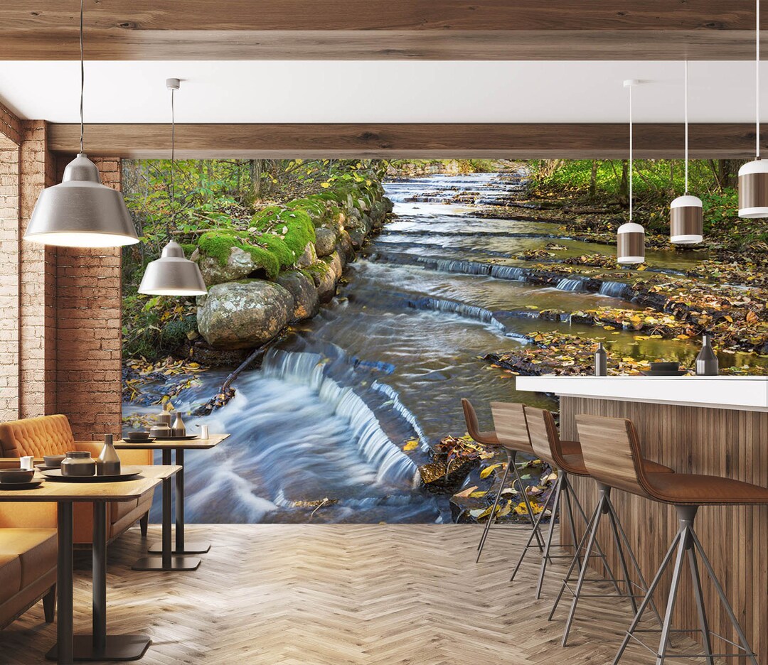 3D Peaceful Soothing River L8150 Removable Wallpaper Self Adhesive ...