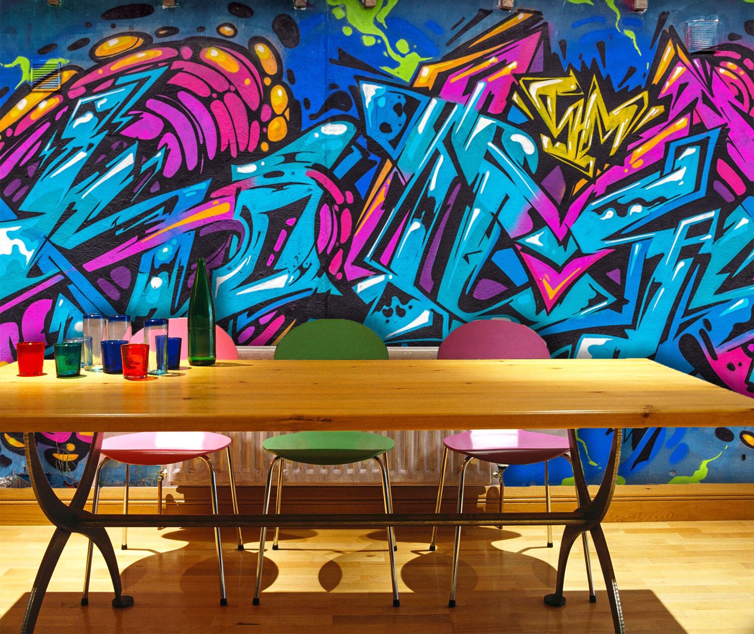 Blue 3d Graffiti Wallpapers