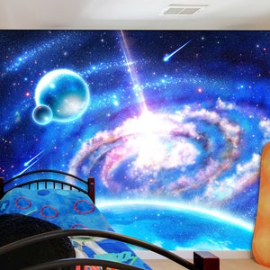 Onim Meteor Shower Cavetown This Is Home Space Aesthetic Sticker, Phone Decal Water Bottle Stickers Car Decals, Funny Birthday Gift