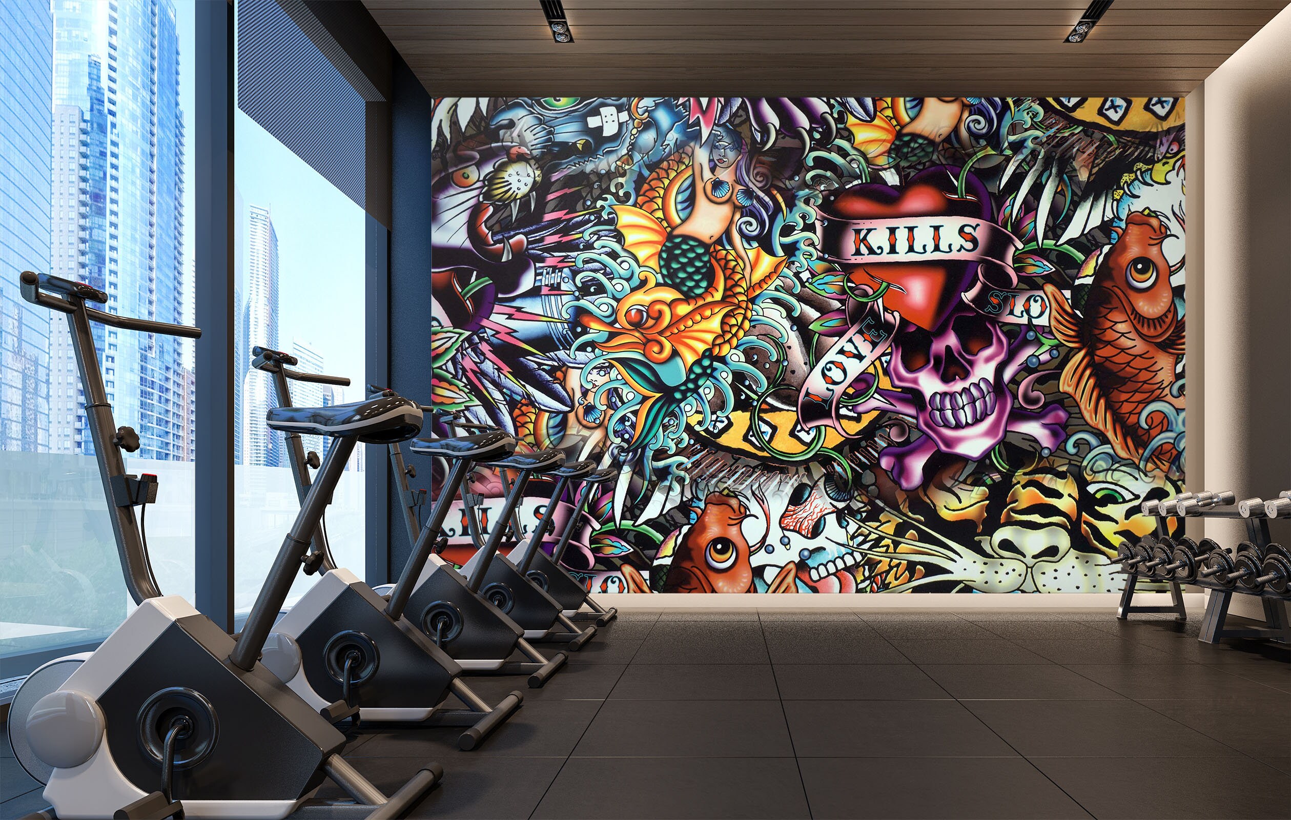 Wallpaper Murals for Gyms & Leisure Centres