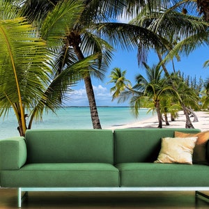 3D Sea Beach Happy Time L14731 Carta da parati rimovibile Carta da parati autoadesiva Carta da parati Extra Large Peel & Stick Wallpaper Mural AJSTOREArt