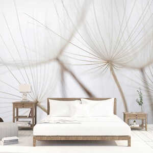 3D Denti di leone bianchi L7145 Carta da parati rimovibile Carta da parati autoadesiva Carta da parati Extra Large Peel & Stick Wallpaper Wallpaper Mural AJSTOREArt