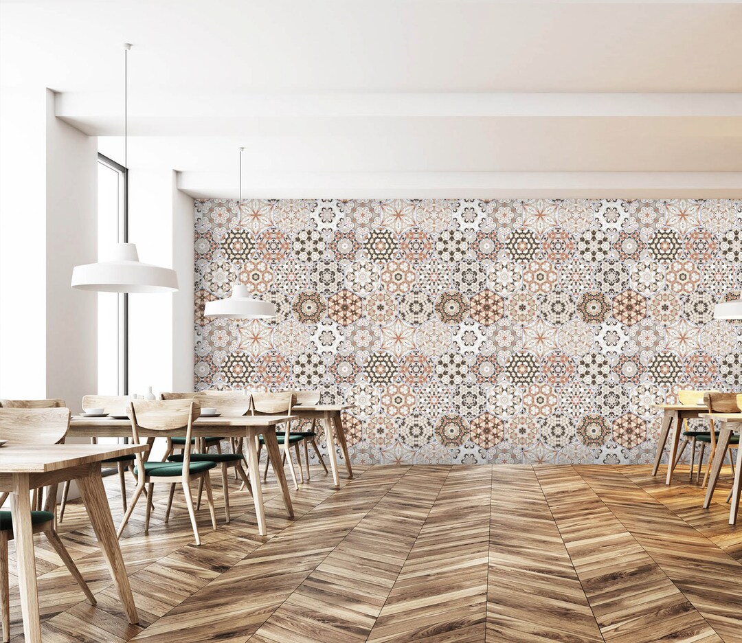 3D Gentle Patterns Tiles L304 Removable Wallpaper Self Adhesive ...