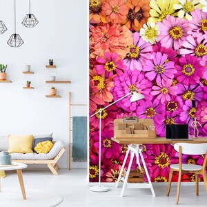 3D Art Cineraria Blumen L7472 abnehmbare Tapete Selbstklebende Tapete extra groß Peel & Stick Tapete Tapete Wandbild AJSTOREArt