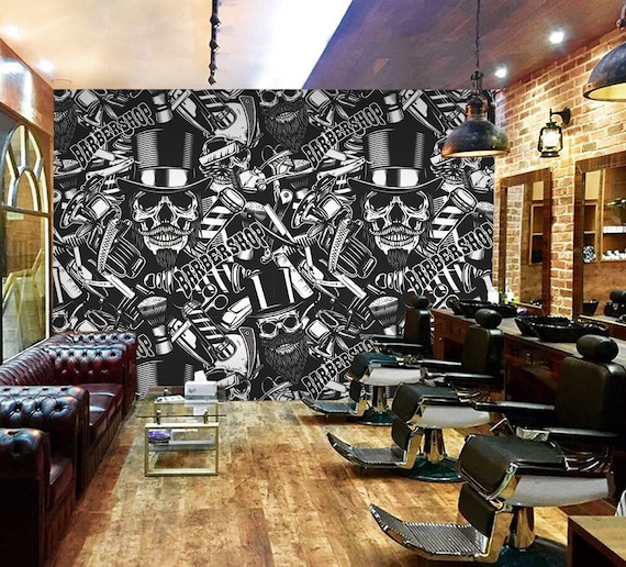 Vegas Barbershop – decorate with a wall mural – Photowall