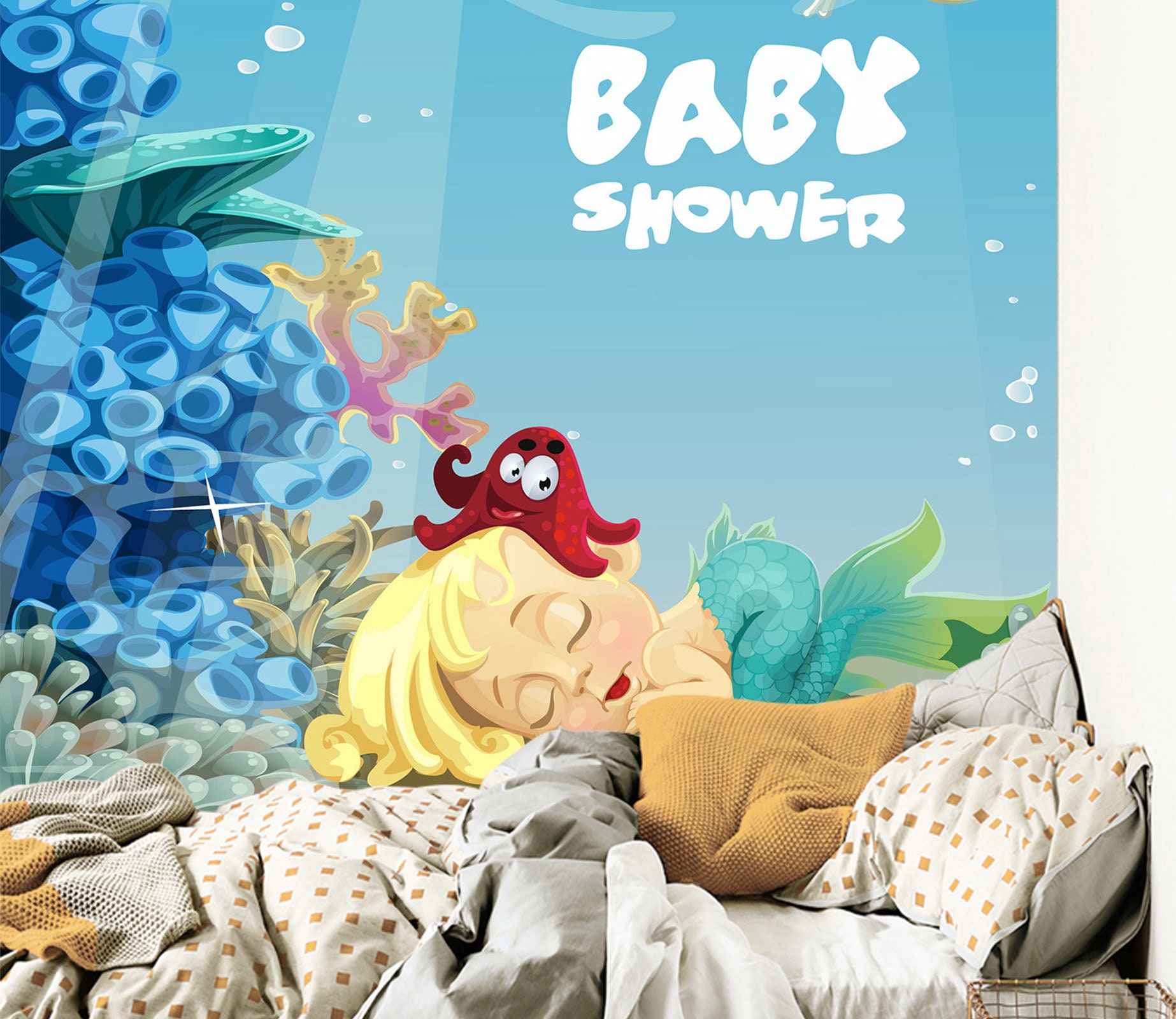 3D Cartoon Octopus Animal Kid's Room L2440 Commercial - Etsy 3D Cartoon Octopus Animal Kid's Room L2440 Commercial - Etsy
