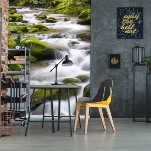 3D Creek Feeling L9014 Removable Wallpaper Self Adhesive Wallpaper Extra Large Peel & Stick Wallpaper Wallpaper Mural AJSTOREArt