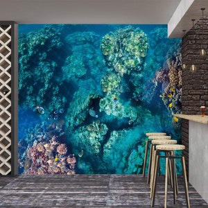3D Ancient Coral Art L8602 Removable Wallpaper Self Adhesive Wallpaper Extra Large Peel & Stick Wallpaper Wallpaper Mural AJSTOREArt