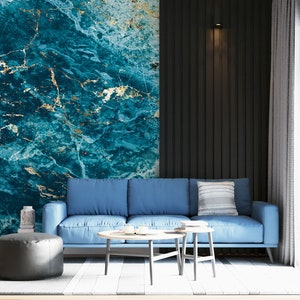 3D Gorgeous Blue Sea Art L7085 Carta da parati rimovibile Carta da parati autoadesiva Carta da parati Extra Large Peel & Stick Wallpaper Mural AJSTOREArt