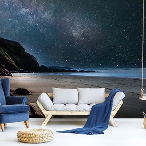 3D Dense Stars L012 Removable Wallpaper Self Adhesive Wallpaper Extra Large Peel & Stick Wallpaper Wallpaper Mural AJSTOREArt