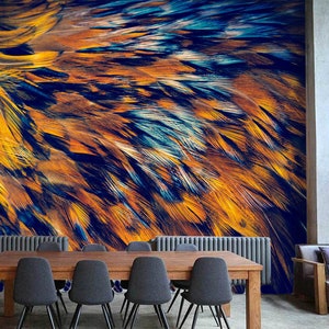3D Fantasy Feder Kunst L870 abnehmbare Tapete selbstklebende Tapete extra groß Peel & Stick Tapete Tapete Wandbild AJSTOREArt