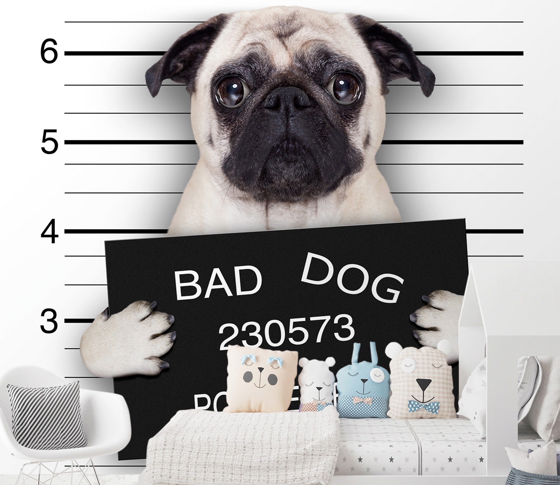 3D Bad Dog Animal L191 Removable Wallpaper Self Adhesive - Etsy 3D Bad Dog Animal L191 Removable Wallpaper Self Adhesive - Etsy