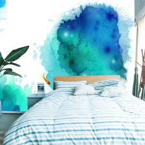 3D Watercolor Art L674 Removable Wallpaper Self Adhesive Wallpaper Extra Large Peel & Stick Wallpaper Wallpaper Mural AJSTOREArt