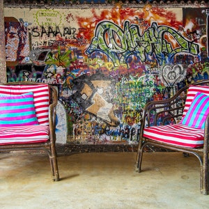 3D Graffiti Retro Glamour L10015 Carta da parati rimovibile Carta da parati autoadesiva Carta da parati Extra Large Peel & Stick Wallpaper Mural AJSTOREArt