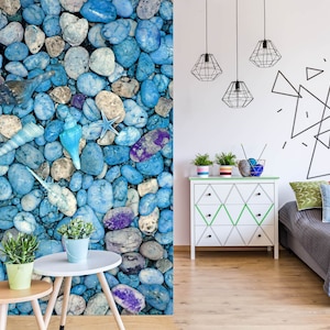 3D Blue Conch L7385 Carta da parati rimovibile Carta da parati autoadesiva Carta da parati Extra Large Peel & Stick Wallpaper Mural AJSTOREArt