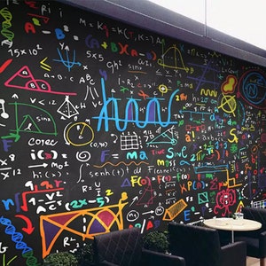 3D Interessante Math L14248 Carta da parati rimovibile Carta da parati autoadesiva Carta da parati Extra Large Peel & Stick Wallpaper Mural aJSTOREArt