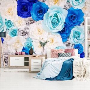3D Colori speciali dei fiori L7119 Carta da parati rimovibile Carta da parati autoadesiva Carta da parati Extra Large Peel & Stick Wallpaper Mural aJSTOREArt