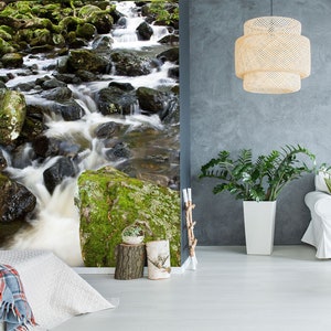 3D River Wish L8285 Removable Wallpaper Self Adhesive Wallpaper Extra Large Peel & Stick Wallpaper Wallpaper Mural AJSTOREArt