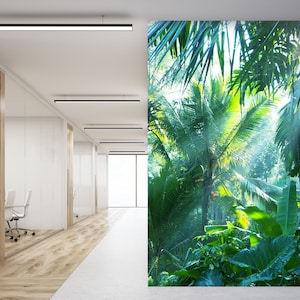 3D Sunshine Botanisches Garten Büro L1328 kommerzielle abnehmbare Tapete Selbstklebende Tapete Peel & Stick Tapete Wandbild AJSTOREArt