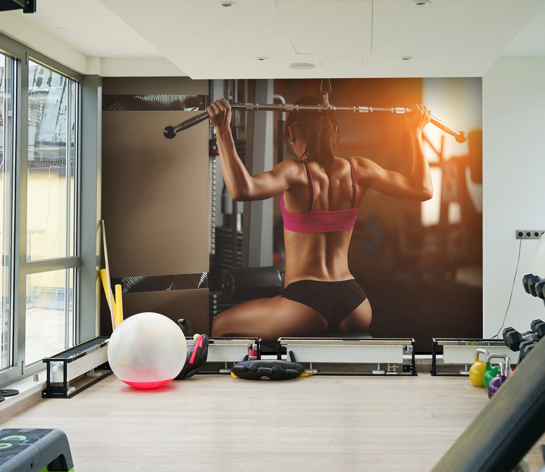 3D Hard Work Fitness L10642 Gym Removable Wallpaper Self - Etsy 3D Hard Work Fitness L10642 Gym Removable Wallpaper Self - Etsy
